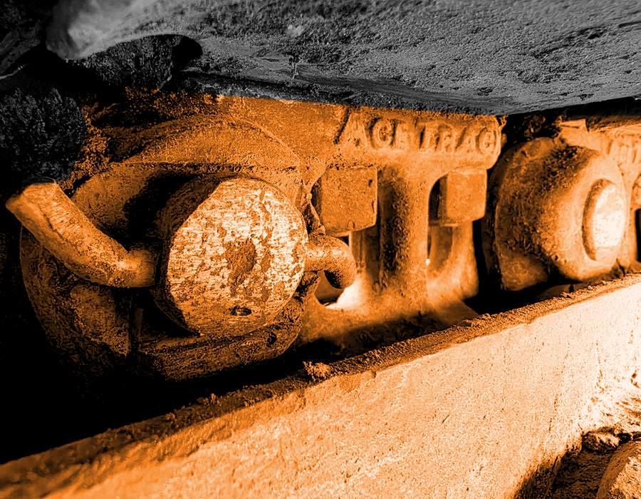ACE Track chain on a working machine